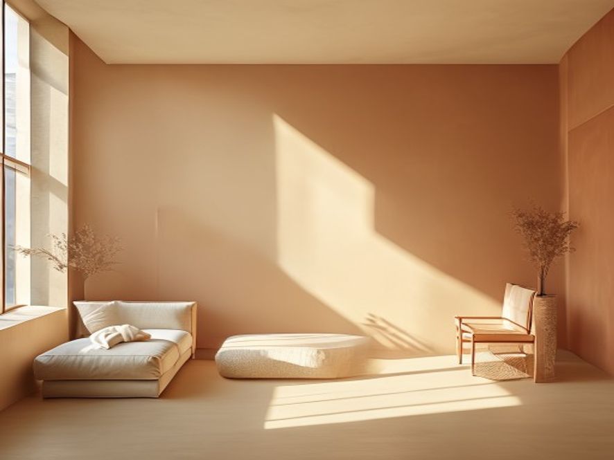 Calm workspace with natural light and contemplative setup